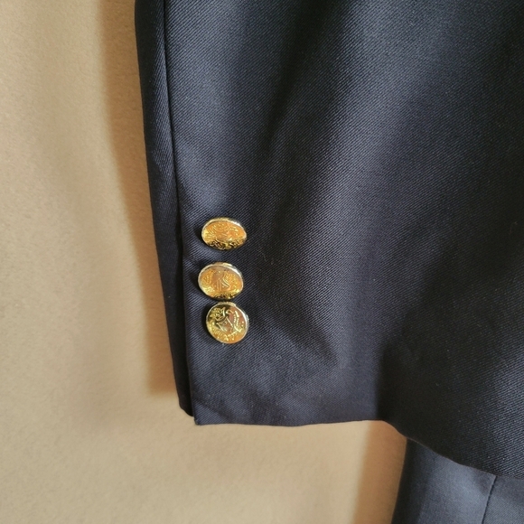 Baroni 100% Wool Super 150s Navy Blazer Size 50R - Picture 3 of 14